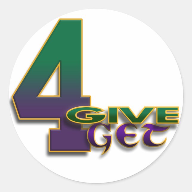4-Give 4-Get 4 Favre Aufkleber (Vorderseite)