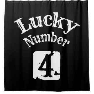 4 - Glück Nummer 4 Luch Duschvorhang