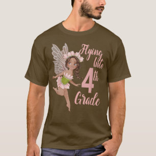 4. Grade Black Fairy 1. Schultag Fairies Fo T-Shirt
