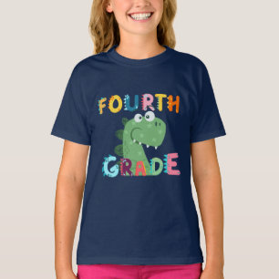 4. GRADE Dino Squad Jungs Girls Lehrerin B2S T-Shirt