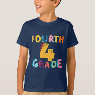 4. GRADE Dino Squad Jungs Girls Lehrerin B2S T-Shirt
