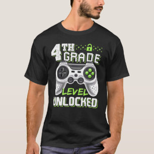 4. GRADE-LEVEL UNLOCKIERTES Videospiel Zurück zur  T-Shirt