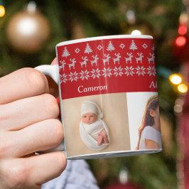 4 Grandkids Foto Festliche Weihnachtsfeier Kaffeetasse