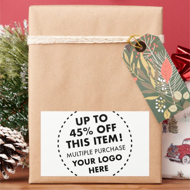 4 große benutzerdefinierte Aufkleber 45% Rabatt fü (Feiertag)