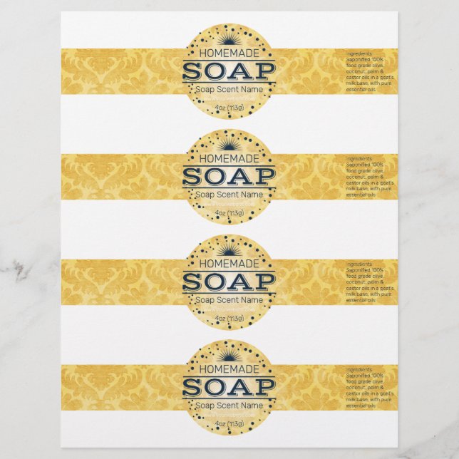 4- Hausgemachte Vintage Seifenwraps (Vorderseite)