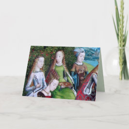 4 Heilige in einem Garten (Detail; M 070) Karte
