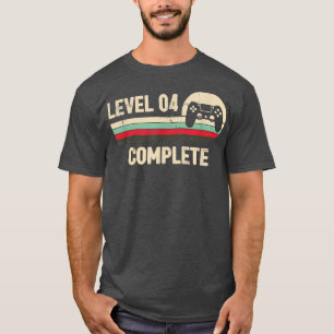 4 Hochzeitstag für Paar Level 4 abgeschlossen T-Shirt