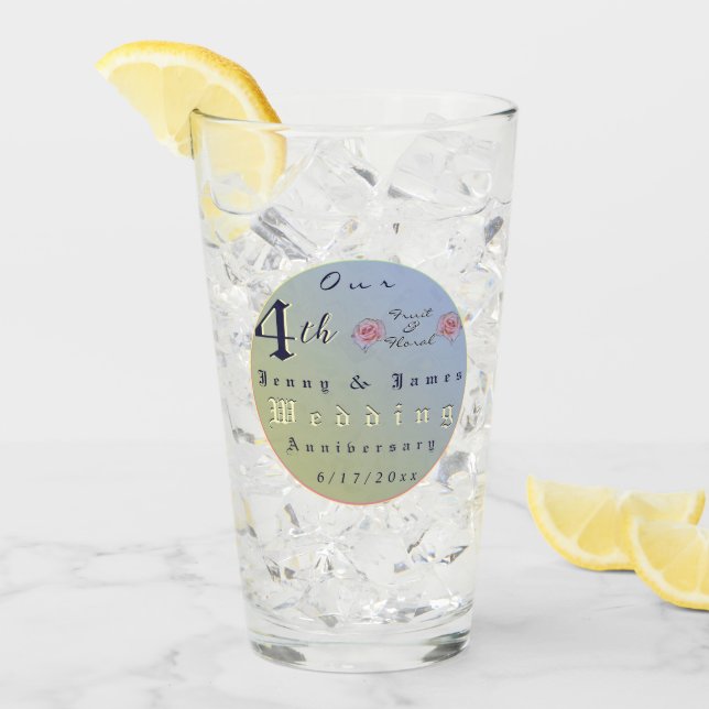 4. Hochzeitstag Glas (Vorderseite Ice)