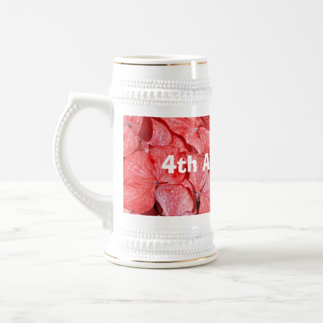 4. Hochzeitstag - Hydranga Bierglas (Links)