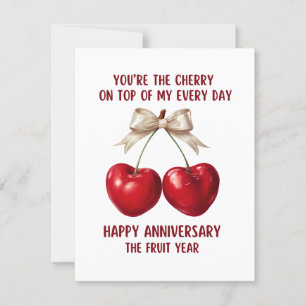 4. Hochzeitstagskarte, Frucht Hochzeitstagskarte, Feiertagskarte