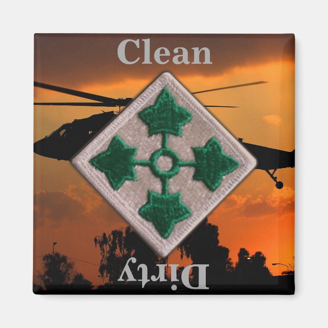 4. ID Infanterieabteilung vietnam iraq war vets Magnet (Vorne)