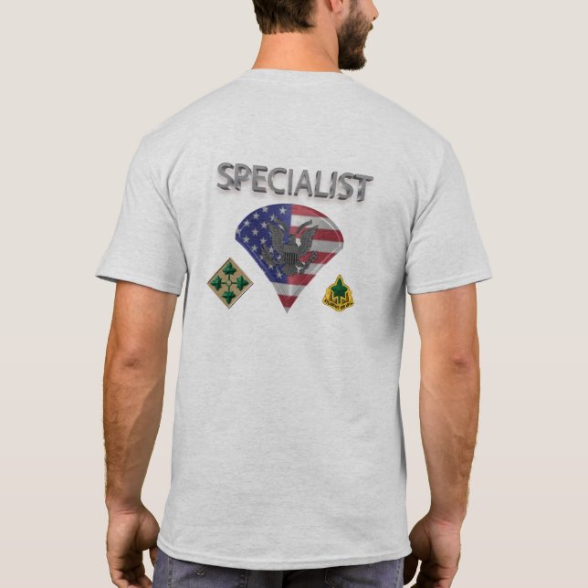 4. Infanterie-Abteilung Spezialist T-Shirt (Rückseite)