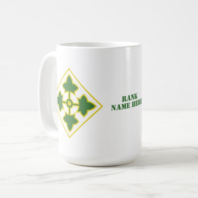 4. Infanterieabteilung Abzeichen Kaffeetasse (Vorderseite Links)
