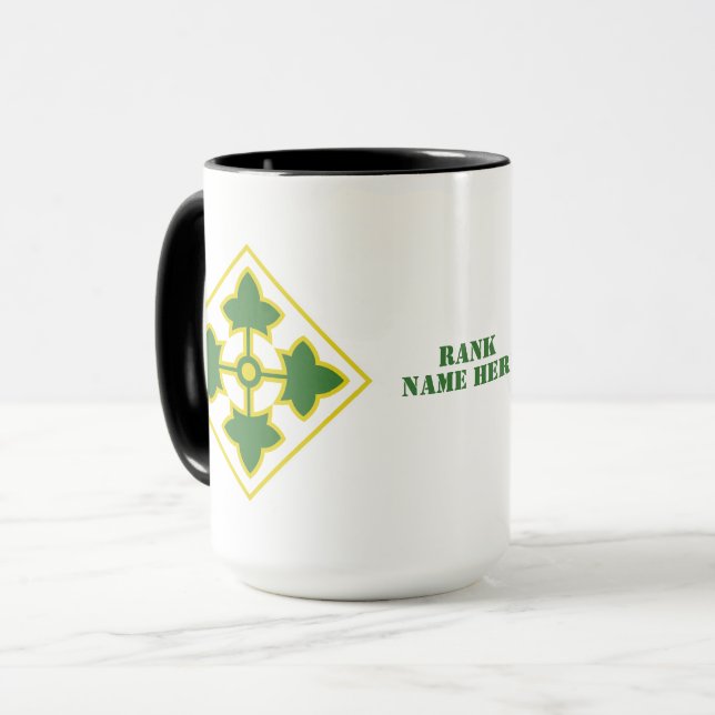 4. Infanterieabteilung Abzeichen Tasse (Vorderseite Links)