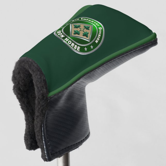 4. Infanterieabteilung Eisernes Pferd Golf Headcover (3/4 Vorderseite)