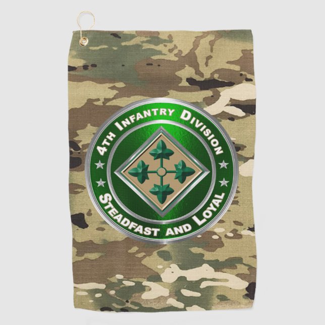 4. Infanterieabteilung  Golfhandtuch (Vorderseite)