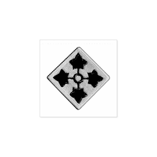 4. Infanterieabteilung Ivy Division Veterans Vets Gummistempel (Prägung)