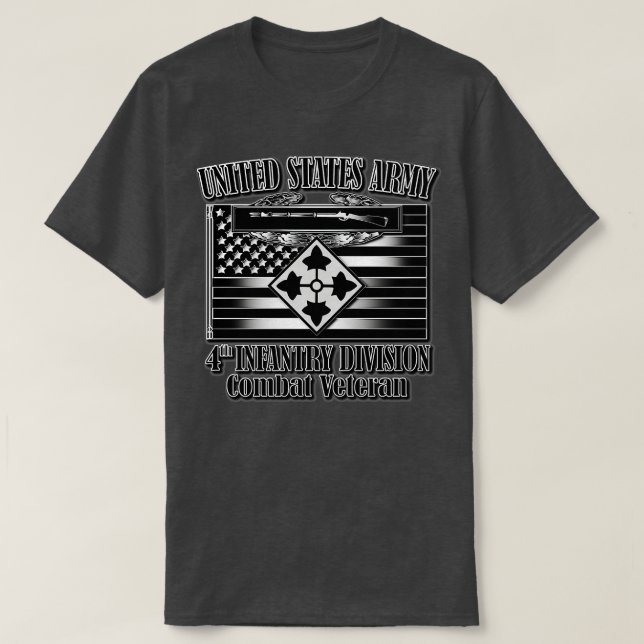 4. Infanterieabteilung Kampf Veteran T-Shirt (Design vorne)