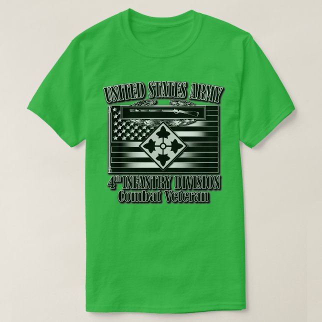 4. Infanterieabteilung Kampf Veteran T-Shirt (Design vorne)
