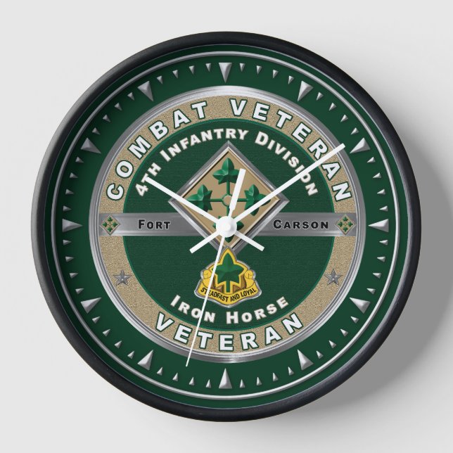 4. Infanterieabteilung Kampf Veteran Uhr (Vorderseite)
