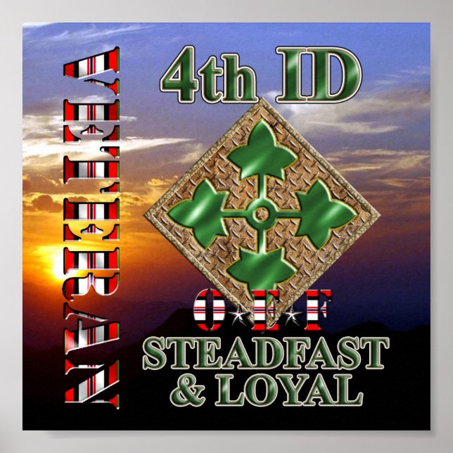 4. Infanterieabteilung OEF Veteran Poster (Vorne)
