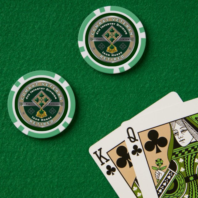 4. Infanterieabteilung Pokerchips (Pokertisch (doppelt))