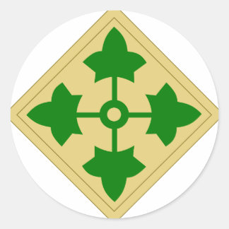 4. Infanterieabteilung Runder Aufkleber
