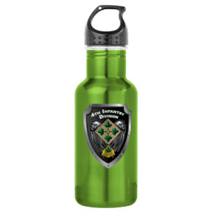 4. Infanterieabteilung "Steadfast and Loyal" Gesch Edelstahlflasche