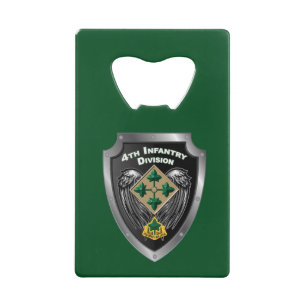 4. Infanterieabteilung "Steadfast and Loyal" Gesch Geldbeutel Flaschenöffner
