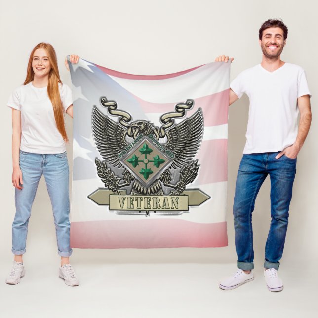 4. Infanterieabteilung Veteran Fleecedecke (Beispiel)