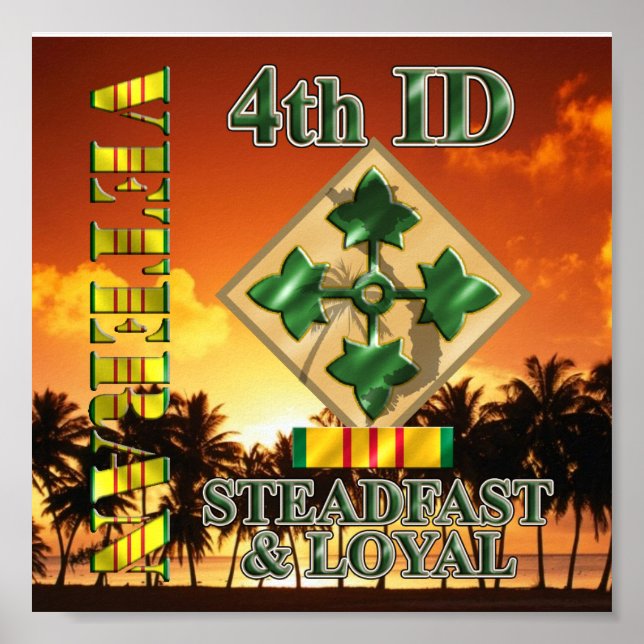 4. Infanterieabteilung Vietnam Veteran Poster (Vorne)