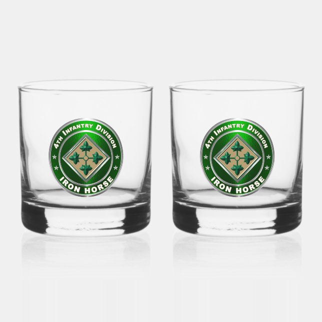 4. Infanterieabteilung Whiskyglas (Vorderseite)