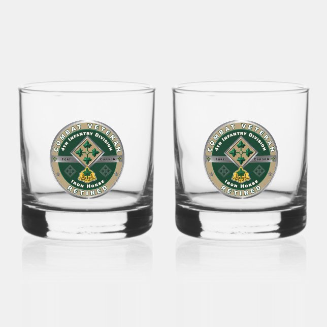 4. Infanterieabteilung Whiskyglas (Vorderseite)
