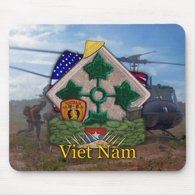 4. Infanteriedivision-Vietnamkrieg untersucht Mousepad (Vorne)
