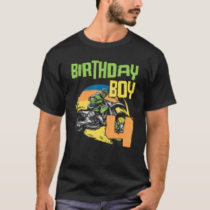 4 Jahre alt Dirt Bike Geburtstagsparty Motocross M T-Shirt