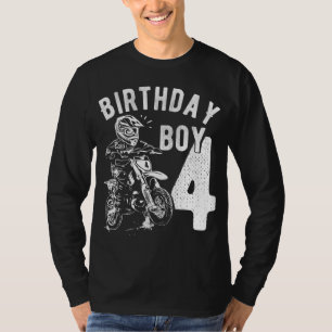4 Jahre alt - Geburtstagskind - Dirt bike - Motor T-Shirt