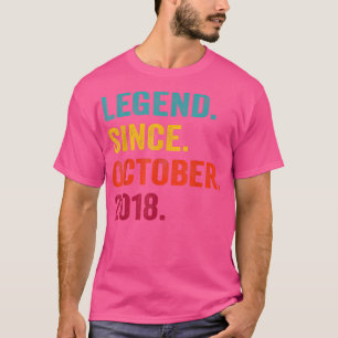 4 Jahre alte Geschenke Legend seit Oktober 2018 4. T-Shirt