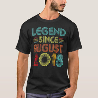 4 Jahre alte Legende Seit August 2018 4. Geburtsta T-Shirt