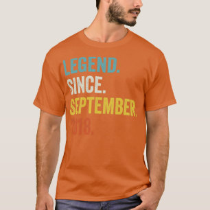 4 Jahre alte Legende Seit September 2018 4. Geburt T-Shirt