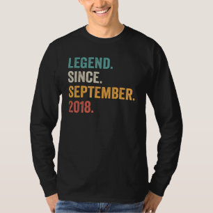 4 Jahre alte Legende Seit September 2018 4. Geburt T-Shirt