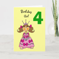 4 Jahre alte Prinzessin (braune Haare)