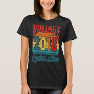 4 Jahre alter Tag Vintag 2018 4. Geburtstag T-Shirt