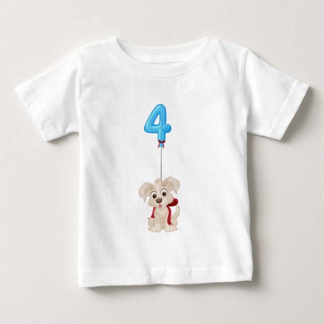 4 Jahre Baby T-shirt (Vorderseite)