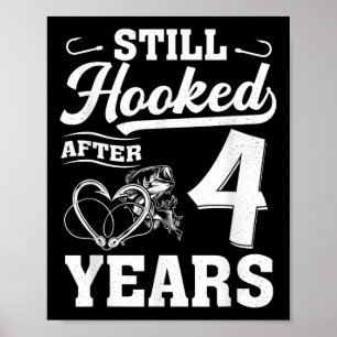 4 Jahre Jubiläum 4. Hochzeitsfeier Poster