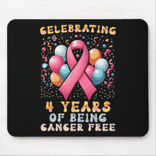 4 Jahre Krebs freie Brust Ca Mousepad