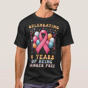 4 Jahre Krebs freie Brust Ca T-Shirt