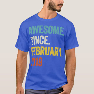 4 Jahre Phantastisch seit Februar 2019 4. Geburtst T-Shirt