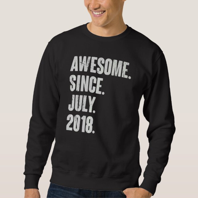 4 Jahre Phantastisch seit Juli 2018 Sweatshirt (Vorderseite)
