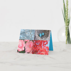 4 Jahreszeit-Anmerkungs-Karte Karte