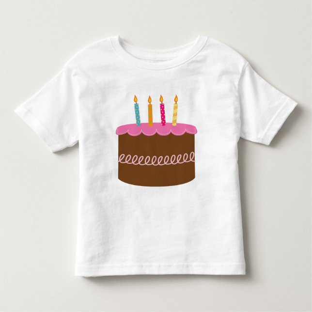 4-jährig-Geburtstag Kleinkind T-shirt (Vorderseite)